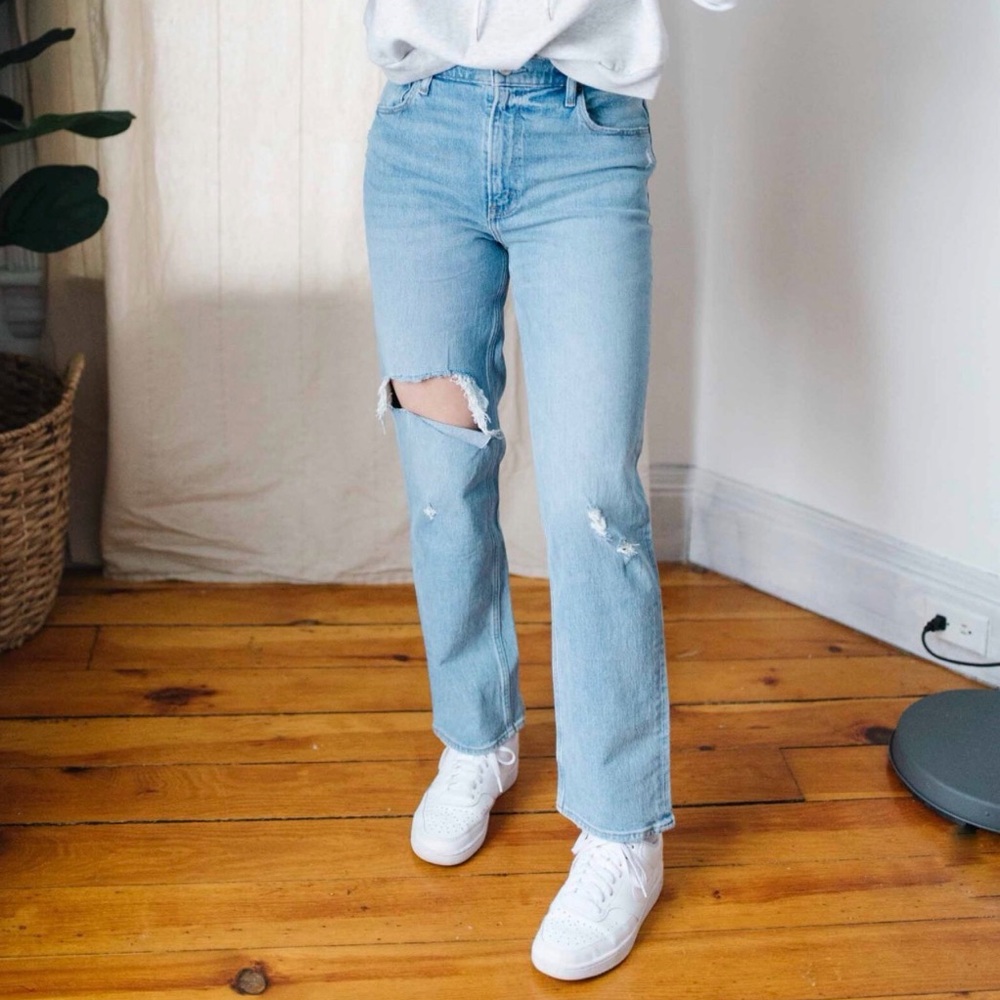 Abercrombie & Fitch Light Blue Straight Leg Jeans